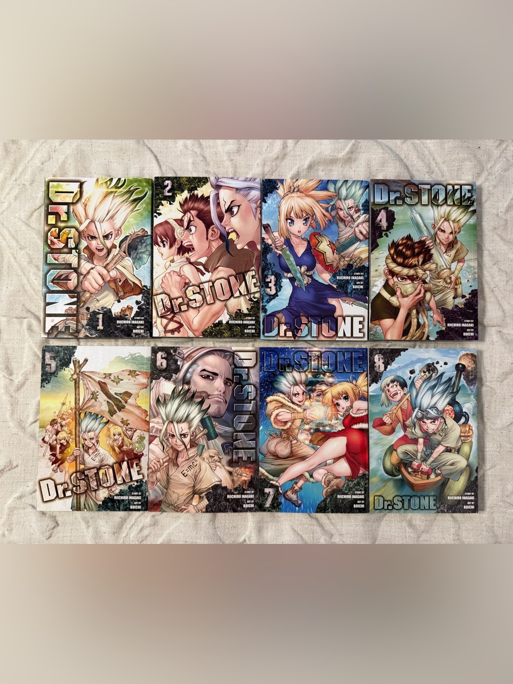 Dr. STONE Manga Volumes 1–8